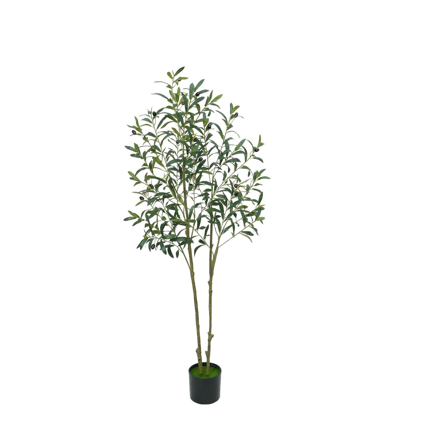 Artificial Plants Amazon Foreign Trade Wholesale Fake Tree Potted Artificial Olive Tree Indoor Large Green Plant Floor Ornament