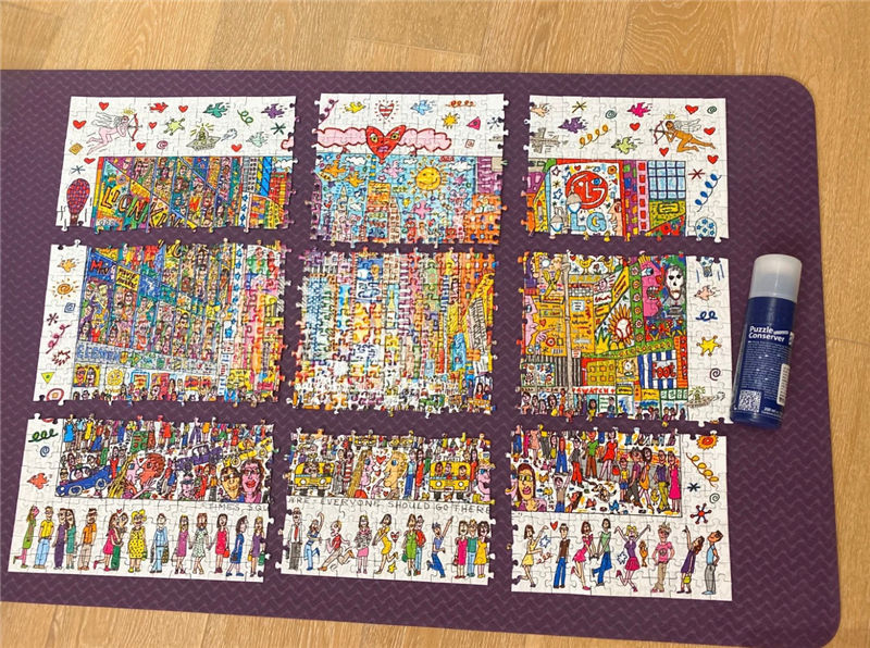 It is said that only20%People can put it together in one go And you? Times Square Puzzle1000Piece0.9kg