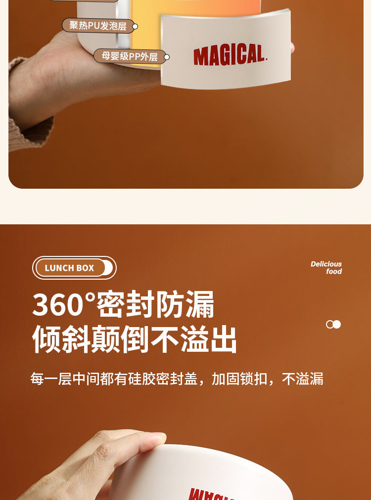 Corporate Annual Meeting Gifts Opening Offer logo Souvenirs for employees and customers lunch boxes bento cutlery gift set