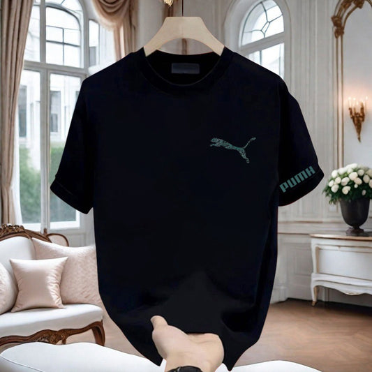 American Style Men's Short Sleeve T T-shirt2025New Men's Clothing Summer Pure Cotton Trendy Loose Men's Fashion Top
