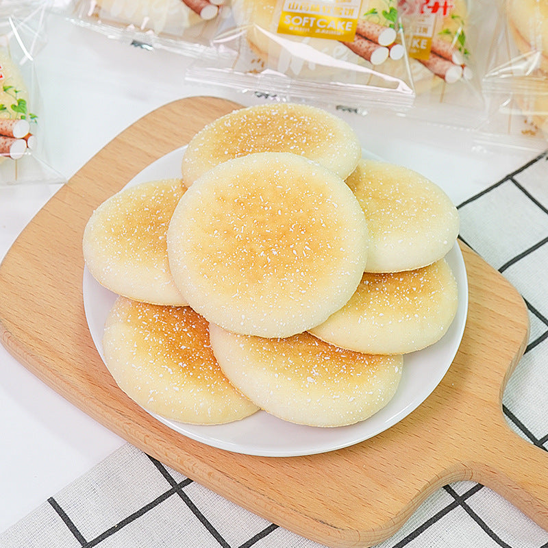 Yam Flavor French Cake Soft Snow Cake Traditional Pastry Breakfast Bread Meal Replacement Small Packaging Whole Box Snack Food Wholesale
