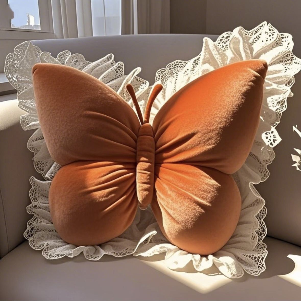Princess Butterfly Office Cushion Living Room Bowknot Bedroom Car Sofa Cushion Home New Pillow Room