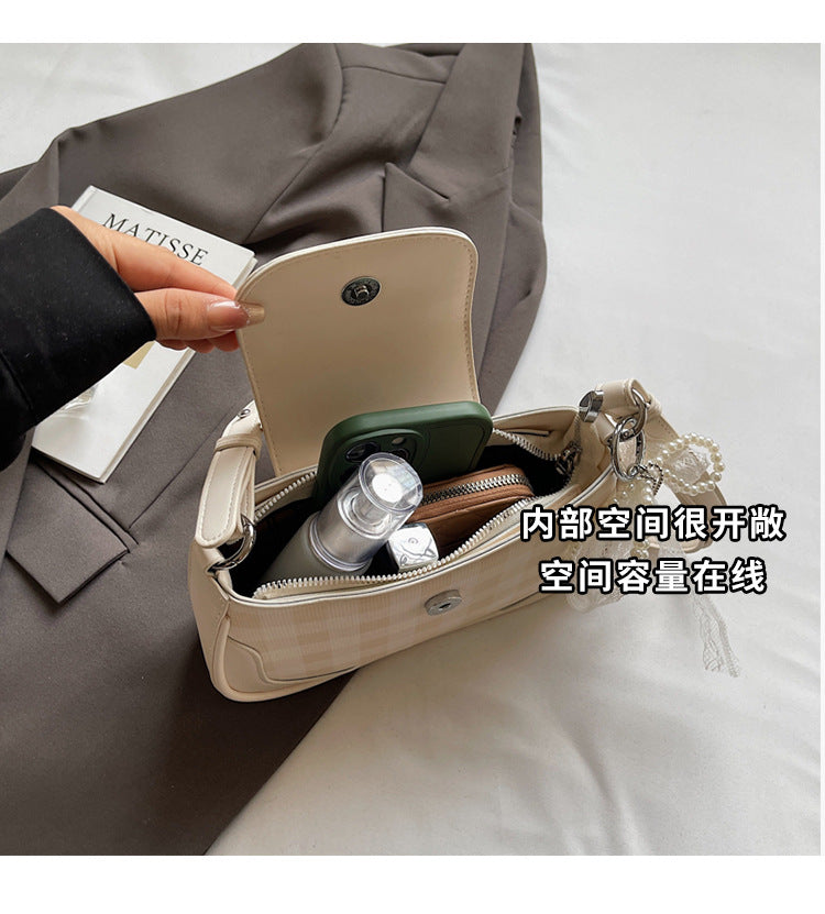 Cross-border high-end trendy underarm bag small square bag for women2025New Handbag Trendy Fashion Versatile Shoulder Bag