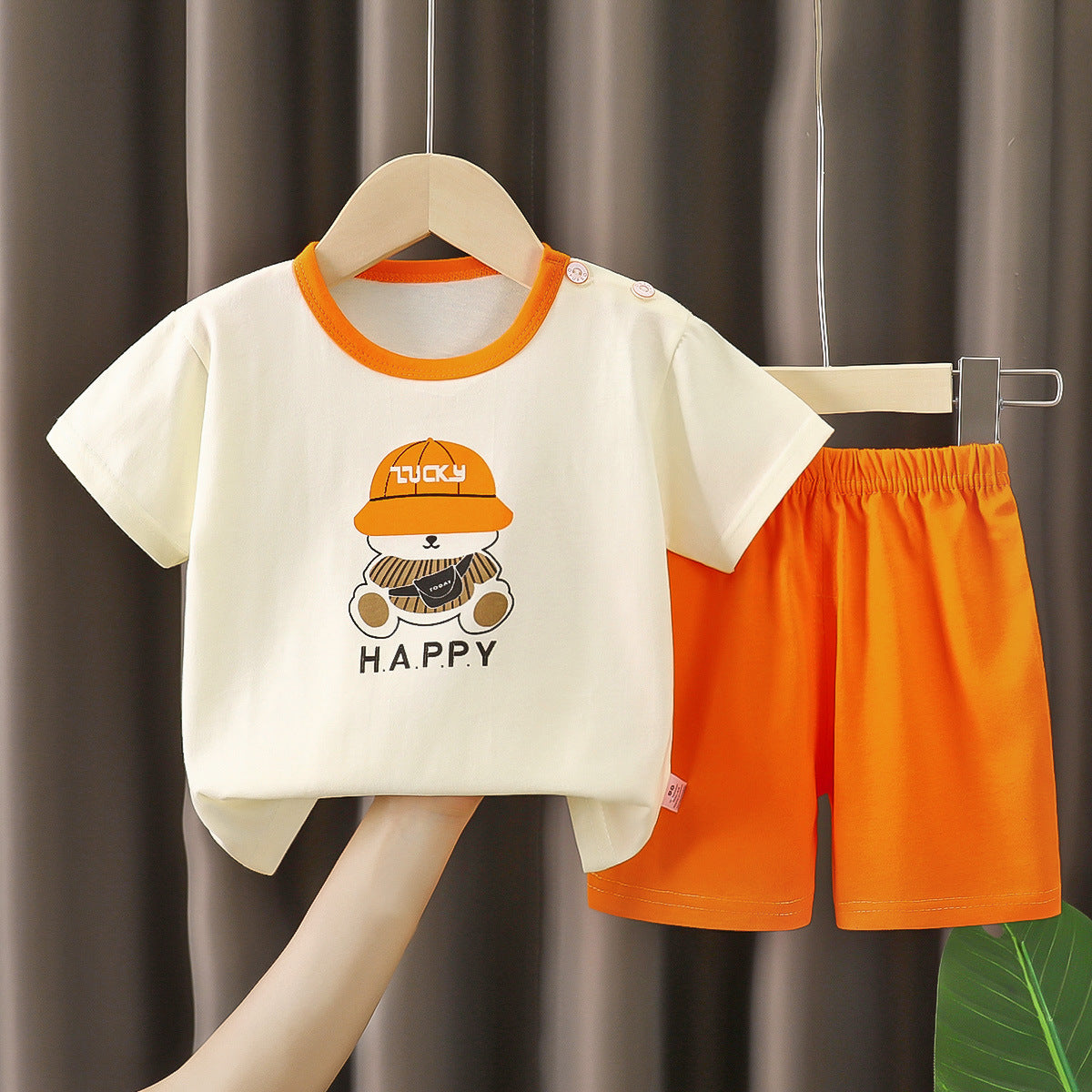 Children's Summer Short Sleeve Set a Cotton-like Boys' and Girls' Clothing t T-shirt Baby Summer Clothing2025Children's Clothing
