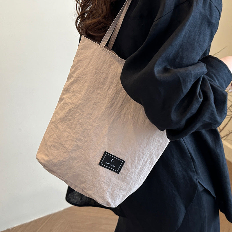 Foreign Trade New Solid Color Women's Bag Wholesale Large Capacity Women's Shoulder Bag Crossbody Bag ins Fashionable Versatile Commuter Bag