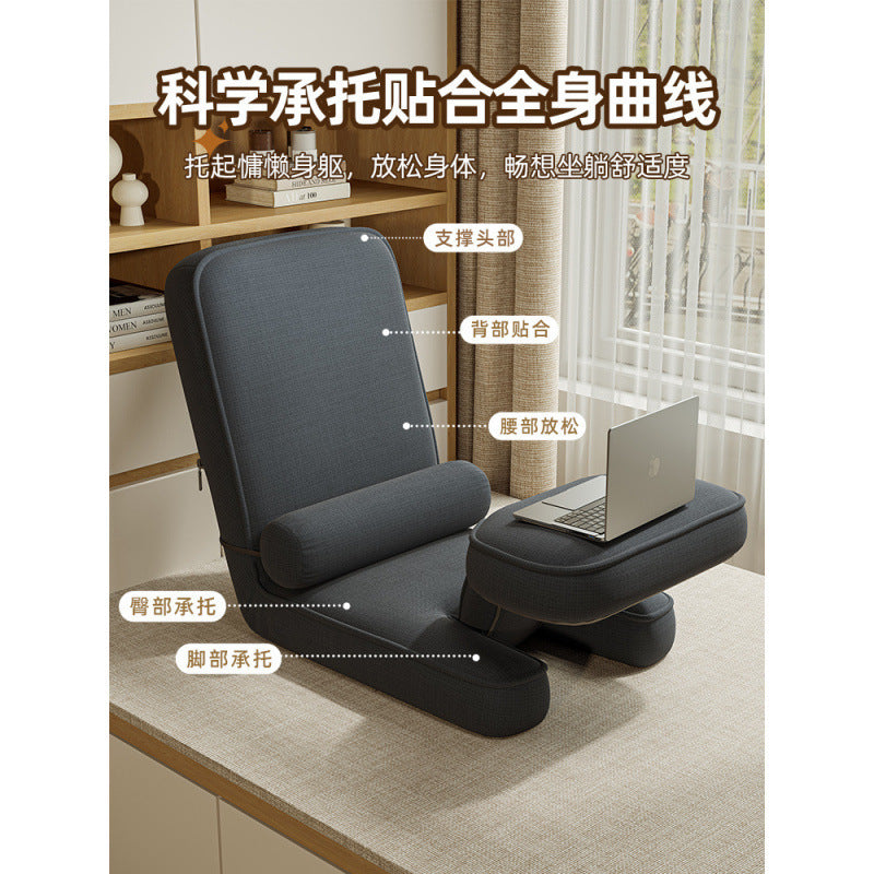 Multifunctional Lazy Sofa Tatami Ergonomic Folding Chair Bedroom Balcony Japanese Style Backrest Chair