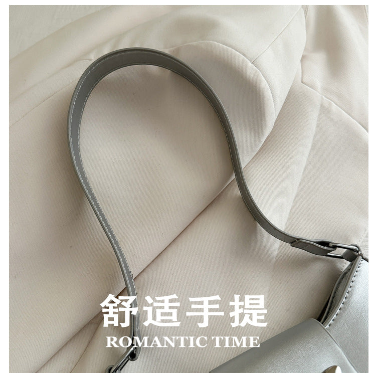 Korean Style Versatile Bag for Women2025Spring New Trendy Fashionable Single Shoulder Bag with Bowknot ins Underarm bag