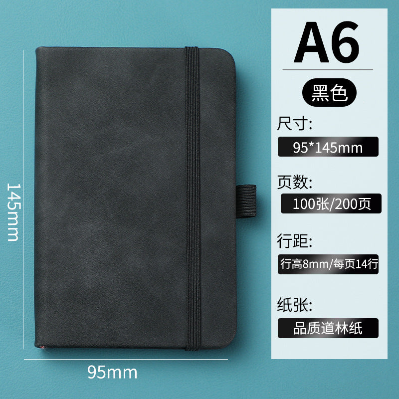 In-stock Cross-border Amazon A6Business Office Notebook Journal Internet Celebrity Planner Student Simple Strap Notebook