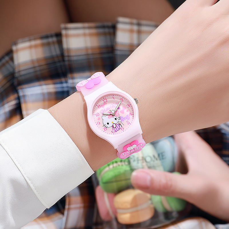 Cartoon Children's Watch Epoxy Sanrio Watch Elementary School Quartz Watch Wholesale Cross-Border E-commerce Wristwatch Decoration