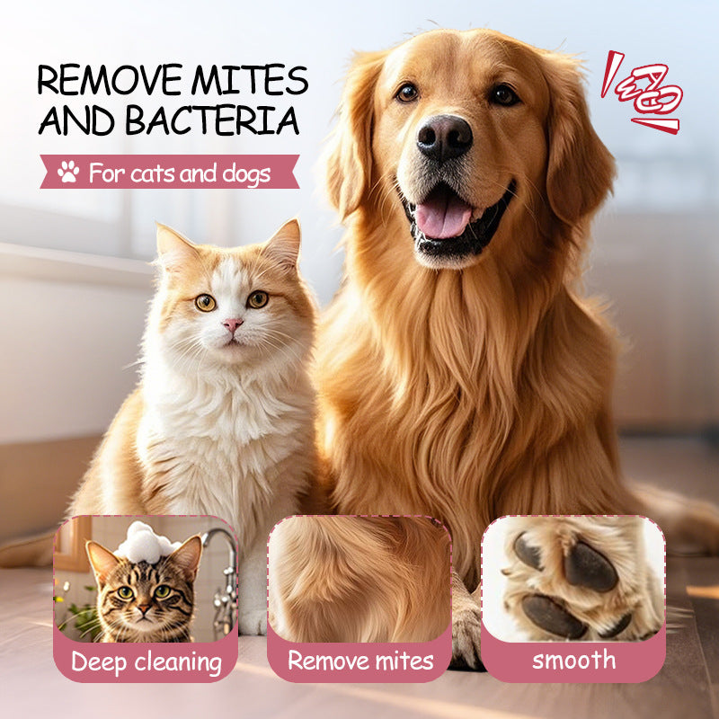 Full English EXGYAN Pet Sakura Cleansing Soap Cleaning Pet Hair Handmade Soap Cross-Border Wholesale