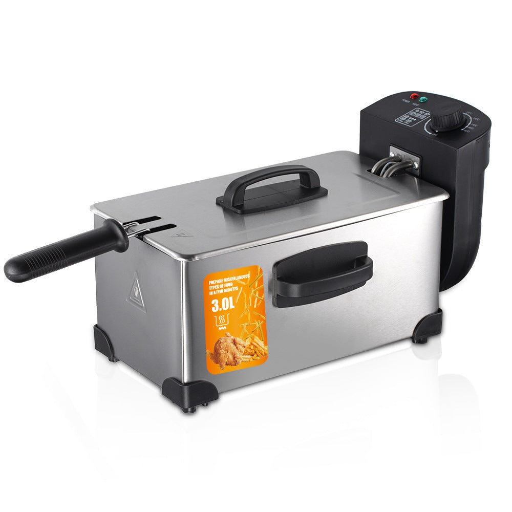 Beauty and Fashion110V Fryer for Home Use Small Electric Fryer Electric Fryer Commercial Use for Fried Dough Sticks and French Fries Machine for Street Vending Fried Skewers Pot Constant Temperature