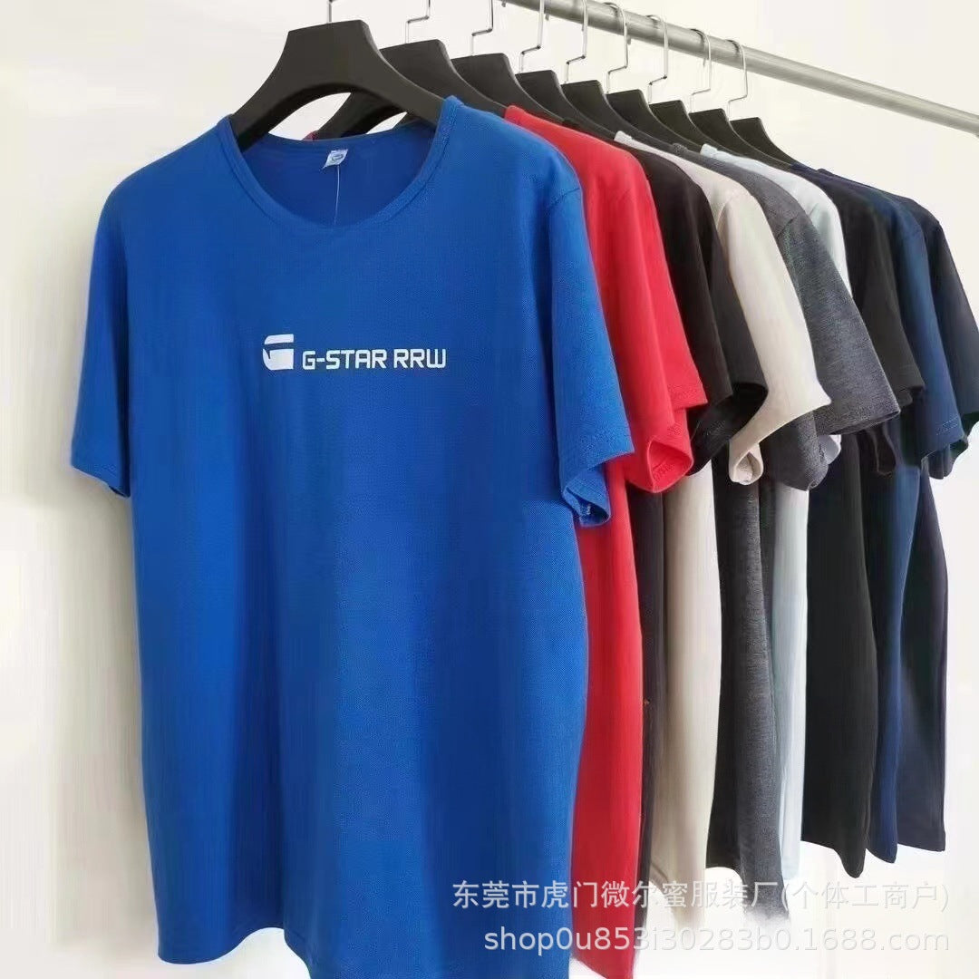 1688Wholesale Summer Men's Clothing Short Sleeve Loose Casual Men's Fashion T Shirt Running Around Selling Goods