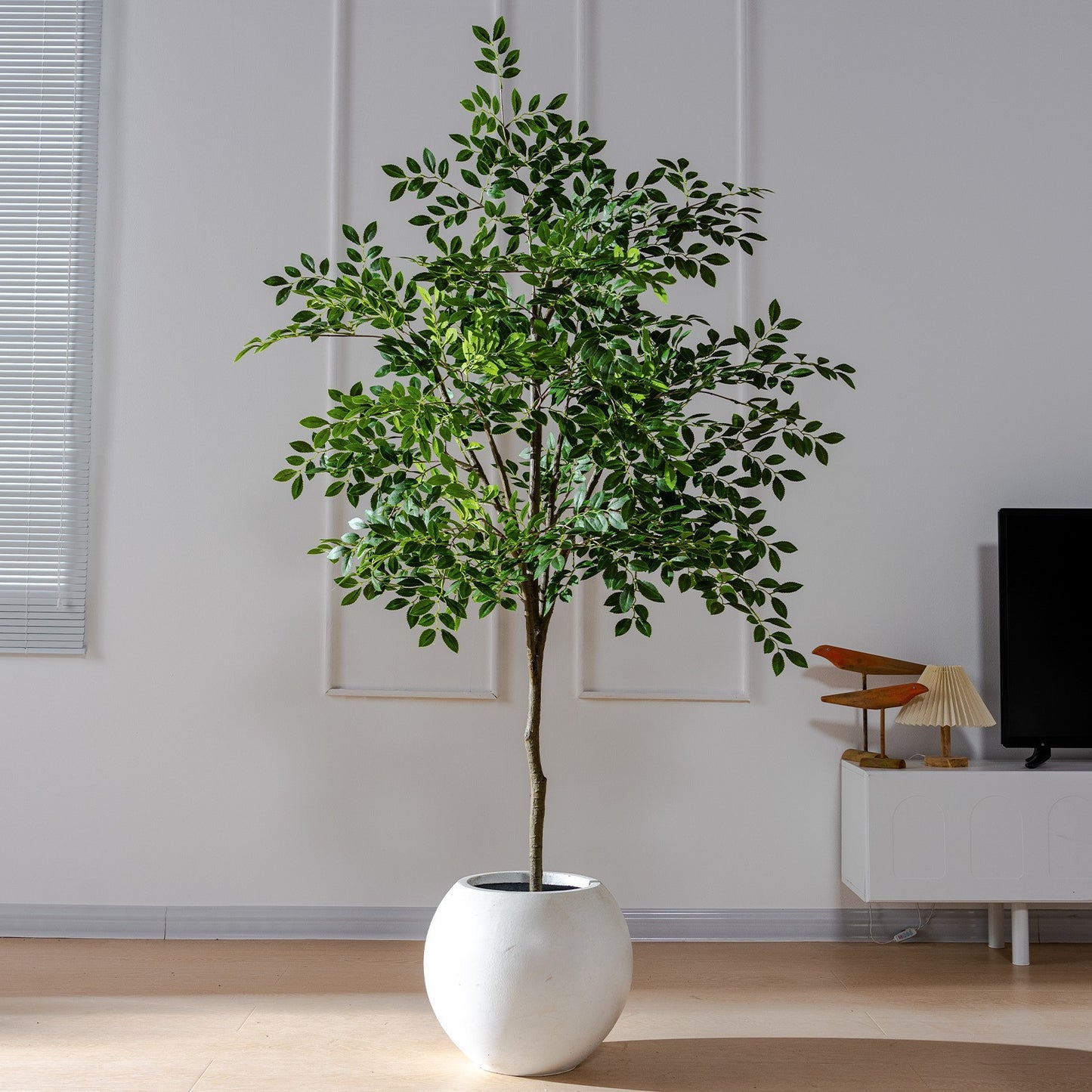 High-End Artificial Green Plant Elm Money Tree Banyan Tree Large Floor Plant Indoor Living Room Atmosphere Fake Tree Landscaping Decoration