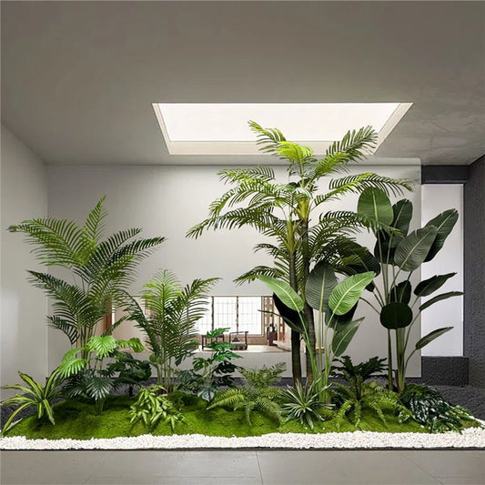 Artificial Plant Landscaping Large Anthurium Traveler's Palm Potted Plant Office Dining Room Staircase Under Cabinet Window Green Plant Decoration