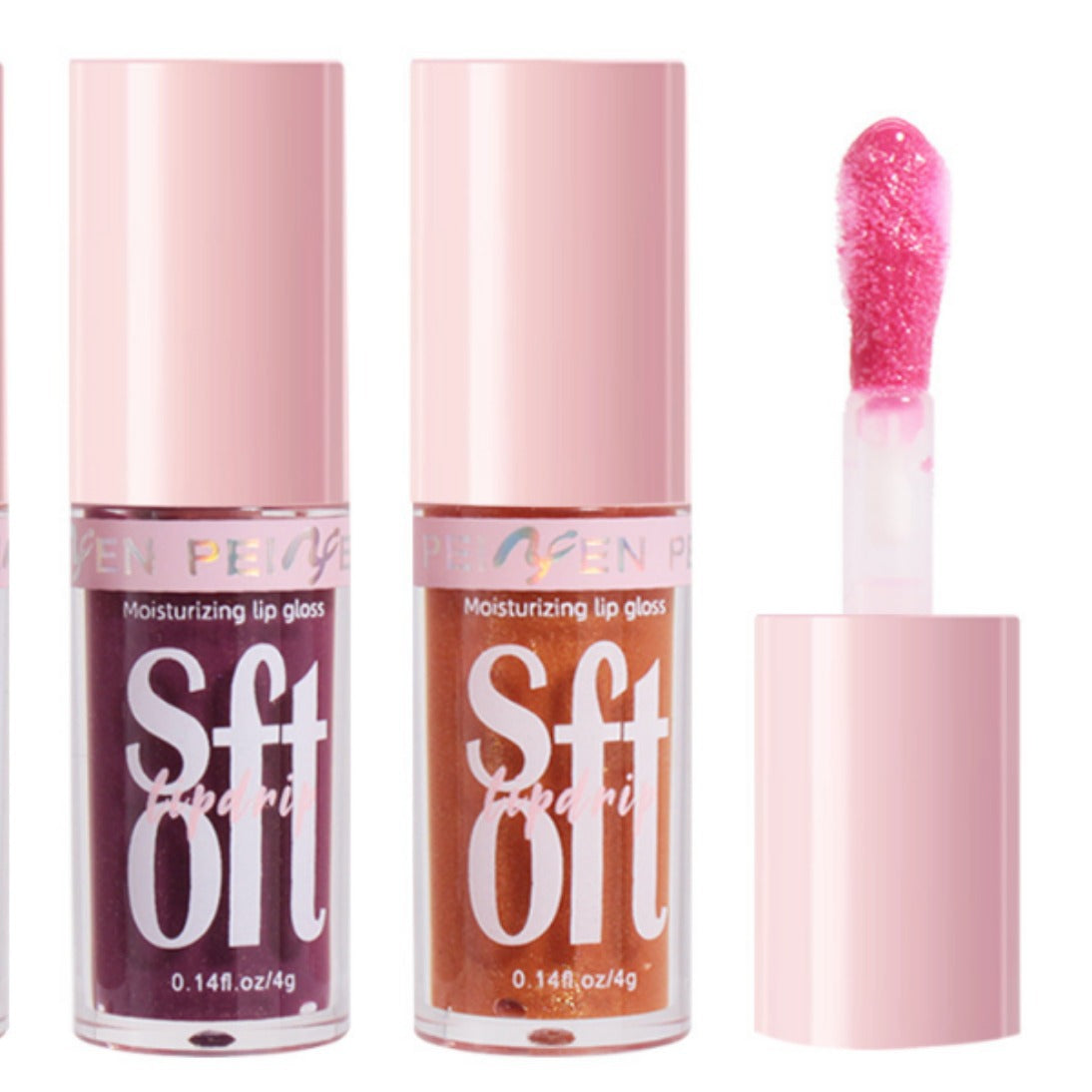 PNF Cross-border Moisturizing Lip Gloss Lip Oil Pearlescent Fine Flash European and American Water Light Lip Plumping Cream Lip Gloss Lip lacquer