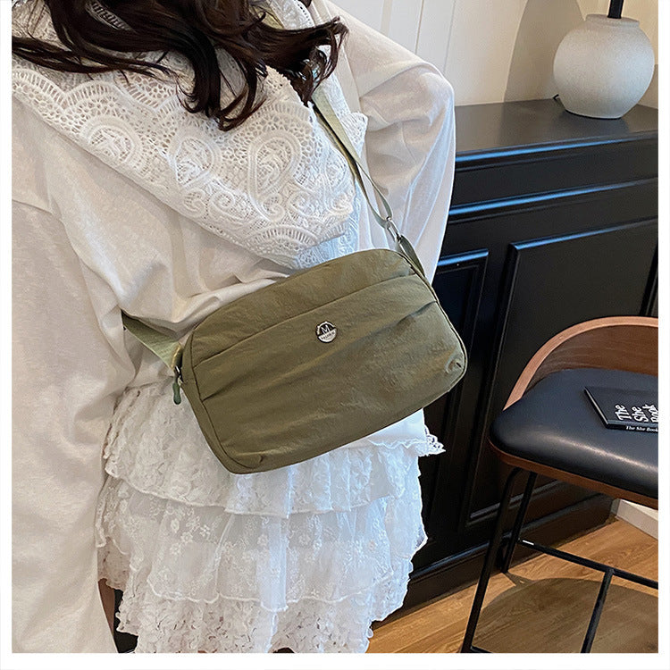 Casual texture niche design small square bag2025Spring New Fashionable Trendy Women's Single Shoulder Crossbody Bag