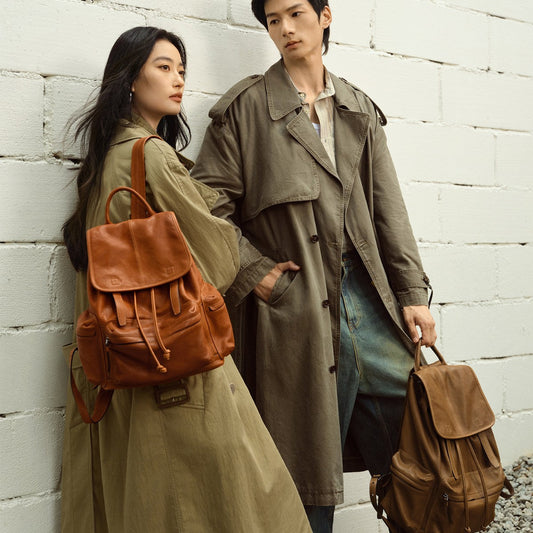 Qiu Zhen Vegetable-Tanned Sheepskin Self-Travel Backpack Travel Lightweight Casual Retro Genuine Leather Large Capacity Backpack Unisex http://detail.1688.com/offer/969513720056.html