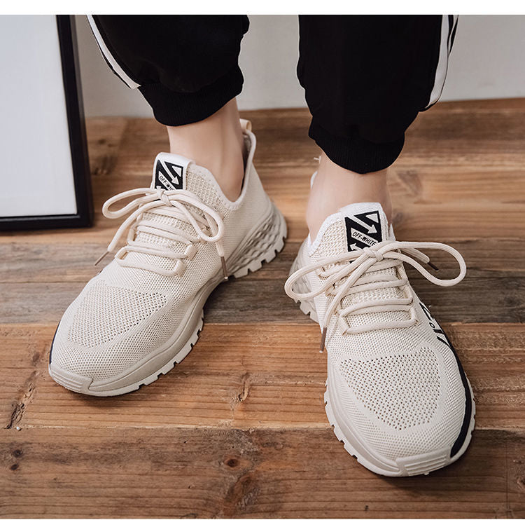 Men's Sneakers2024Spring New Trendy Casual Shoes Running Shoes Couple Shoes Mesh Flyknit Shoes Export