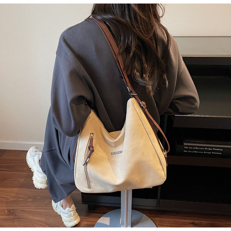 Melard Women's Bag2025New Crossbody Bag Winter Versatile High-End Feel Shoulder Bag Large Capacity Tote Bag