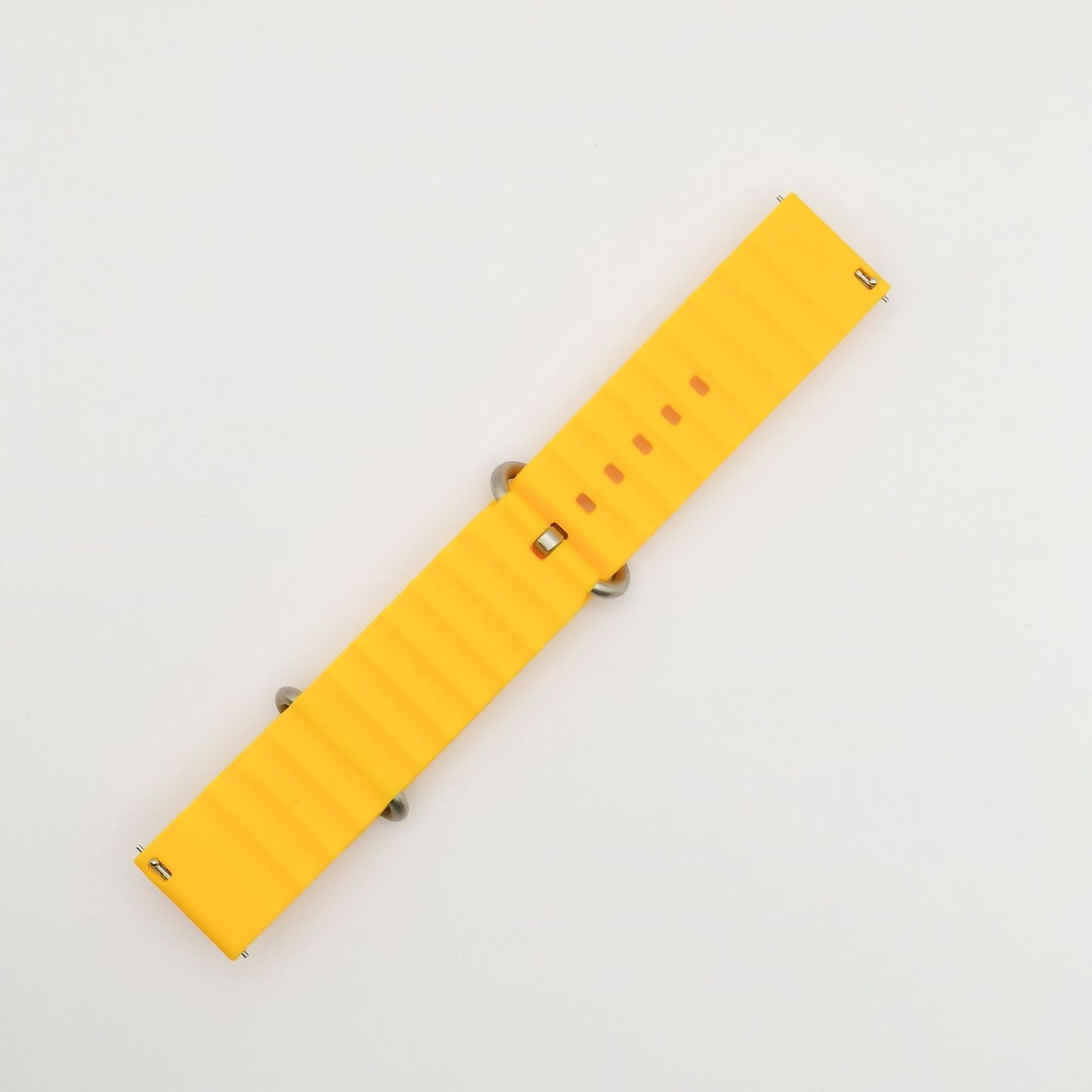 Wholesale new model compatible with Samsung Huawei watch Ocean Silicone Strap Official Same Style Solid Color Double Buckle Silicone Strap