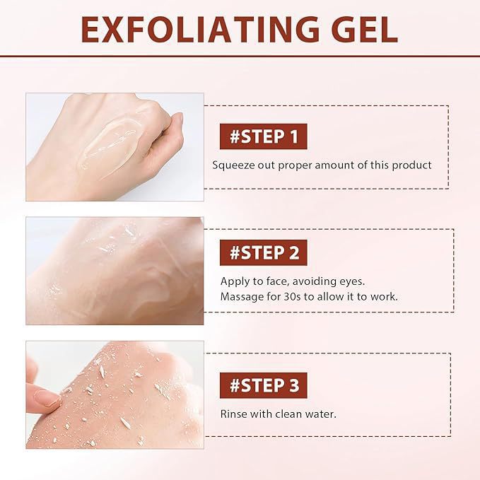 Cross-Border Hot-Selling Exfoliating Gel Cleanser Face Body Lotion Skin Scrub Cleansing Care Dead Skin Removal Gel
