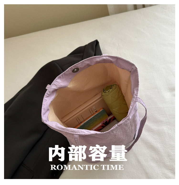 Foreign Trade New Solid Color Women's Bag Wholesale Large Capacity Women's Shoulder Bag Crossbody Bag ins Fashionable Versatile Commuter Bag