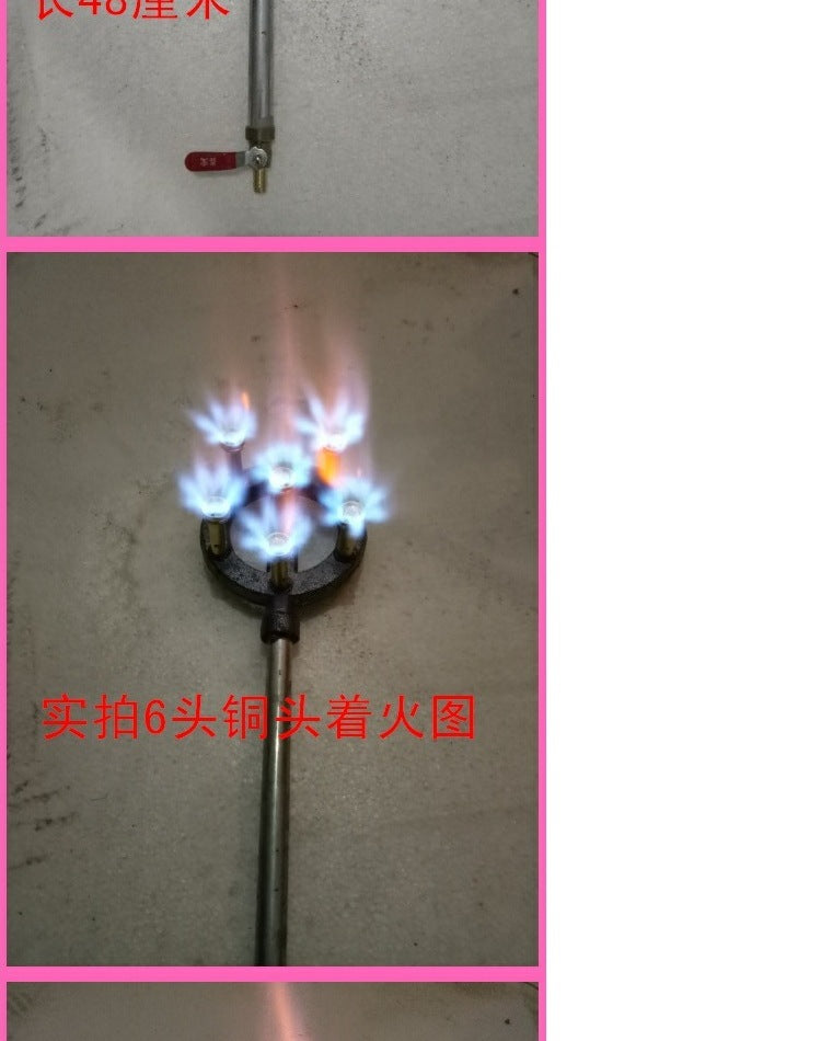 Commercial High-Heat Stove Burner Gas Single Stove Tabletop Restaurant Gas Stove High-Pressure Liquefied Gas Biogas Natural Gas Stove Burner