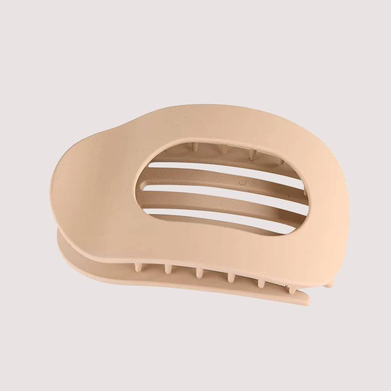 Cross-Border New Hot-Selling Flat Oval Hair Clip Duckbill Clip Strong Grip Back of Head Hair Bun Simple Clip Hair Accessory