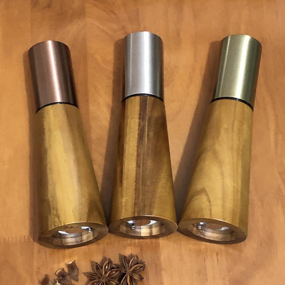 Acacia Wood Grinder Pepper Mill Manual Pepper Grinder Multi-use Seasoning Bottle Kitchen Tool