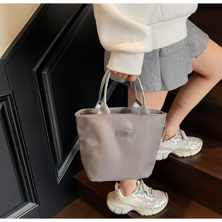 Casual Single Shoulder Crossbody Bag New Model Phone Small Square Bag Versatile Shopping Handbag Lightweight Water-Resistant Nylon Bag