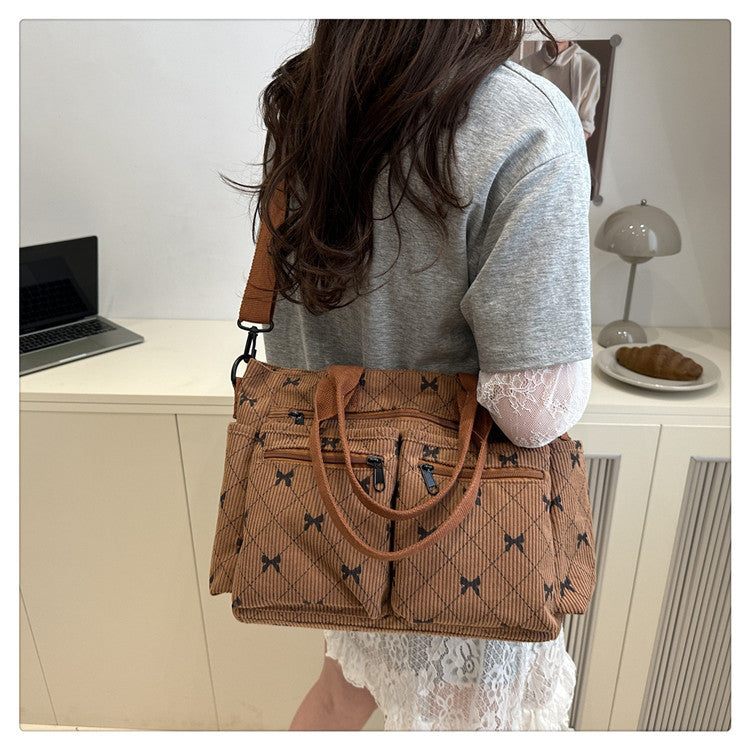 2025Summer New Simple Fashion Underarm Tote Bag This Year's Trendy Retro Commuter Shoulder Bag for Women