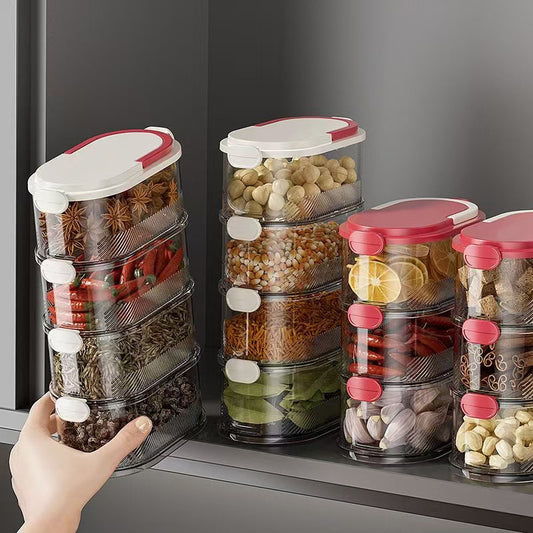 Spice Storage Box Seasoning Jar Box Household Kitchen High-end Sichuan Pepper Aniseed Seed Seasoning Food-grade Storage Box Sealed Jar