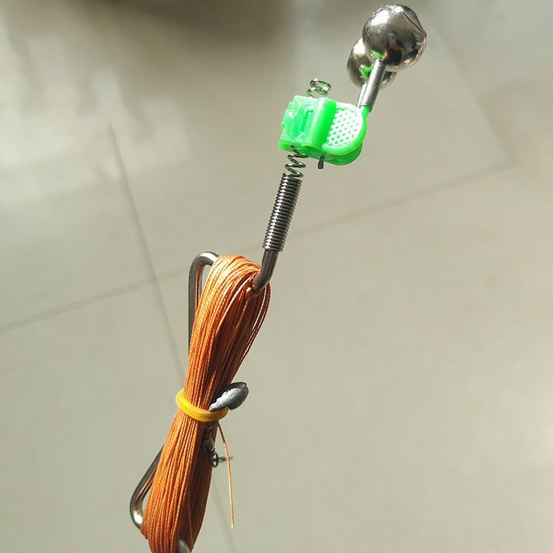 Turtle Fishing Set Hand Line Ground Plug with Spring Bell Automatic Fishing Line Set Integrated Ground Plug for Snakehead Turtle Sea Rod