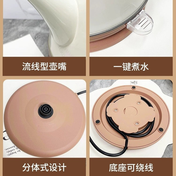 Internet Celebrity Food-Grade Electric Kettle for Home Kitchen Living Room Stainless Steel Water Boiler Multi-Color Large Capacity Water Kettle