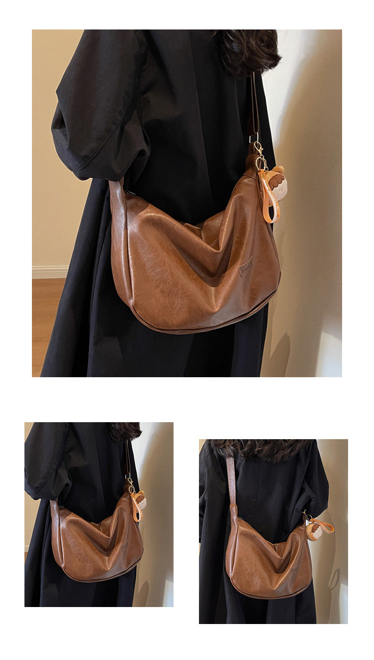 Niche Underarm Bag for Women2024New Autumn and Winter Fashion Retro Dumpling Bag High-end Versatile Shoulder Crossbody Bag