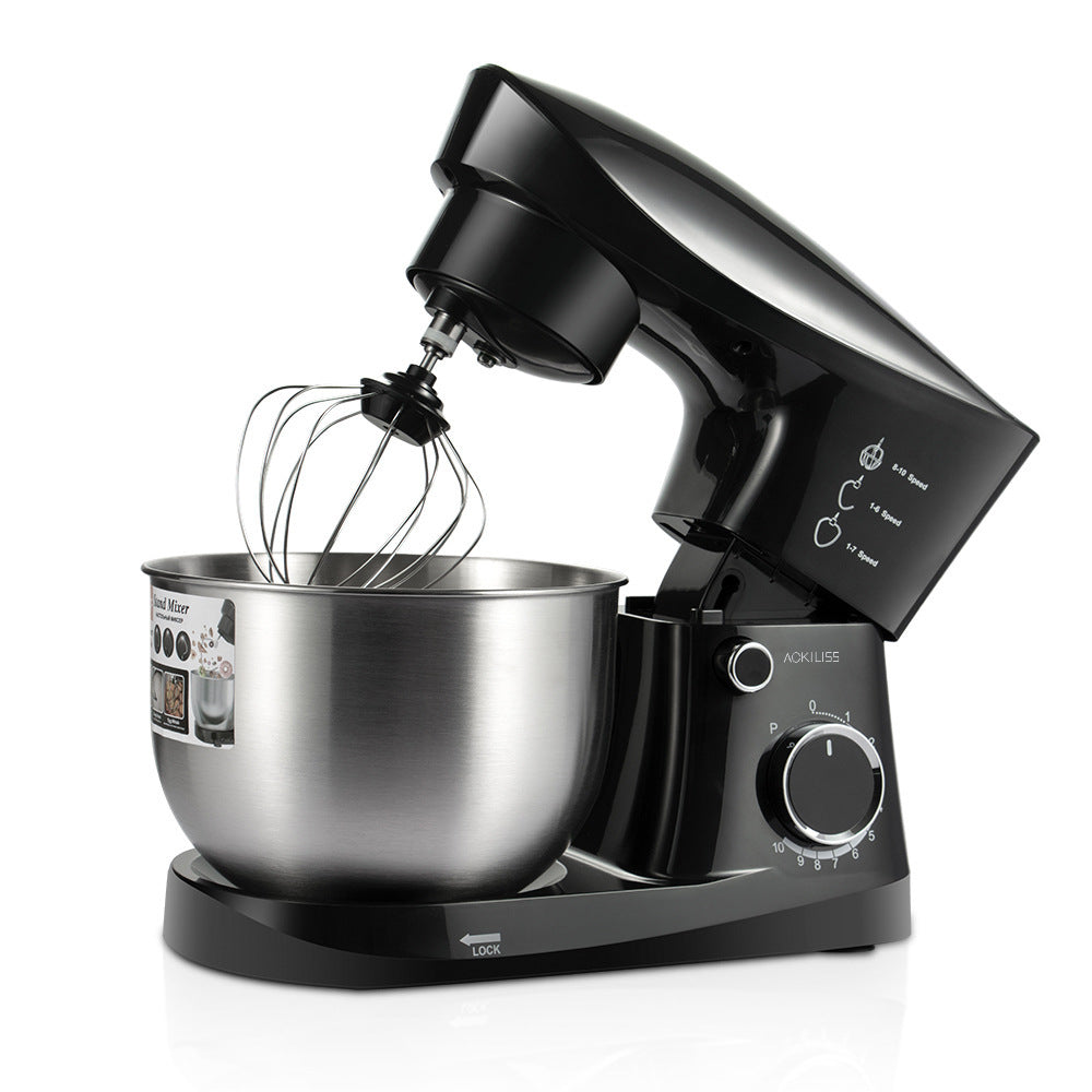 ACKILISS Cross-border Household Multi-Function4.0L Dough Mixer for Beating Egg Liquid, Kneading Dough, and Filling3Combination1Stand mixer
