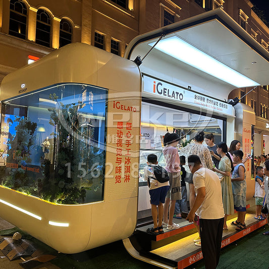 Mobile Breakfast Cart Night Market Food Cart Outdoor Commercial Street Sales Cart Mobile Food Cart Multifunctional Internet Celebrity Snack Cart