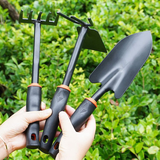 Gardening Shovel Large Flower Planting Shovel Soil Tool Household Vegetable Planting Succulent Planting Iron Shovel Iron Hoe Hoe Soil Turning Set