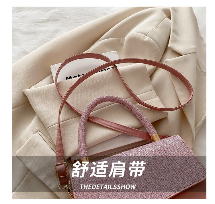 Women's New Bag2025Spring Fashion Light Luxury High-End Diamond-Studded Bag Simple Crossbody Bag for Women Large Capacity Hot Sale