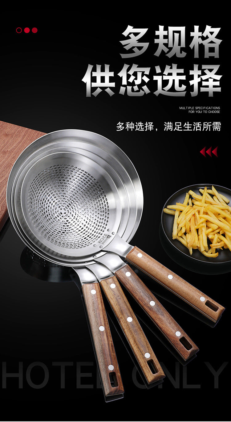Extra Large Thickened Stainless Steel Strainer for Home Use, Noodle Strainer, Dumpling Strainer, Large Kitchen Oil Strainer, Sieve