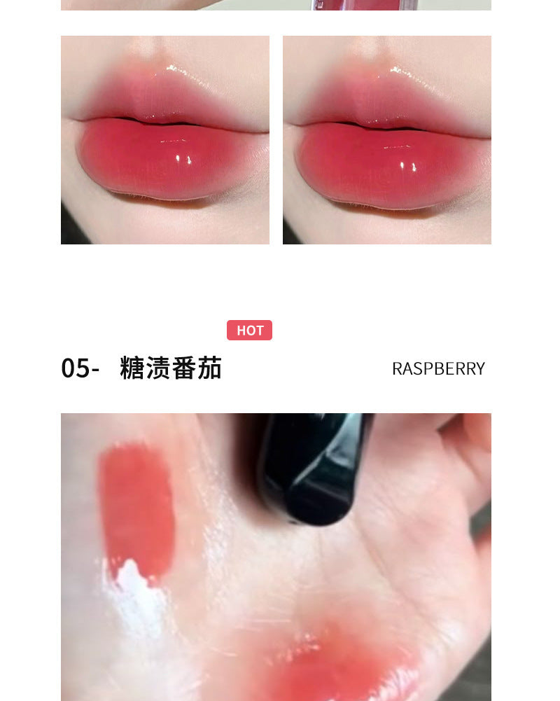 HERORANGE Moisturizing Dual-Ended Lip Gloss Velvet Matte Water Gloss Mirror Double Texture Non-Sticky Lipstick HR499