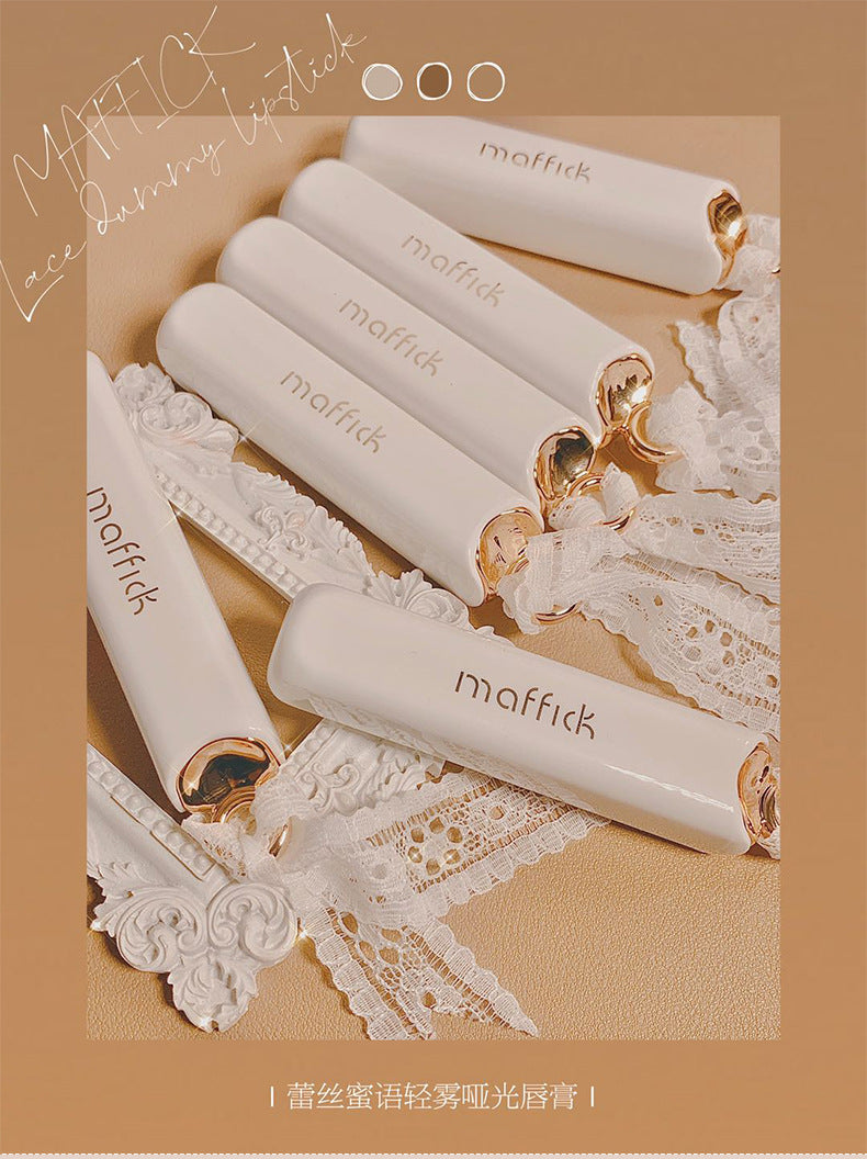 Factory direct sales MAFFICK Lace Whisper Light Mist Matte Lipstick Matte Long-lasting Non-stick Cup Lipstick