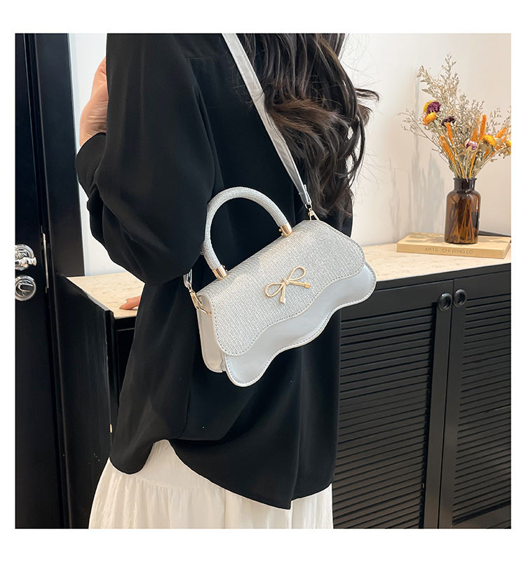 Fashion Trend Casual Simple Texture Baguette Bag2025Summer new style women's personalized shoulder crossbody bag