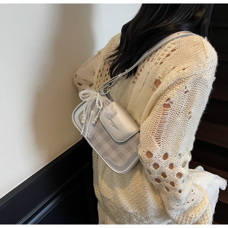 Cross-border high-end trendy underarm bag small square bag for women2025New Handbag Trendy Fashion Versatile Shoulder Bag