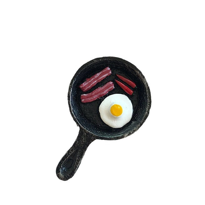 *Beautiful Little Aunt* Refrigerator Magnet 3D Creative Magnetic Sticker Simulation Food Bread Message Sticker Magnetic