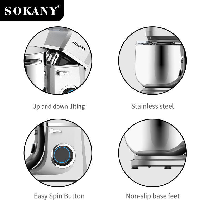 Export Stainless Steel11L Dough Mixer Household Dough Kneading Machine Chef Machine Egg Beater Stand Mixer 269