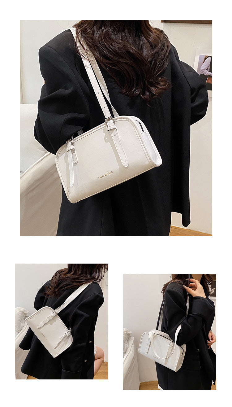 2025Spring New Crossbody Handbag Underarm Fashion Versatile Trendy Internet Celebrity Design High-Quality Texture Girlfriend Bag
