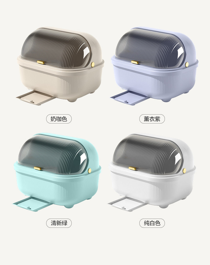Bowl and Chopstick Storage Box with Lid, Draining Bowl Rack, Dish Plate Box, Baby Bottle, Tableware, Kitchen Household Bowl Cabinet