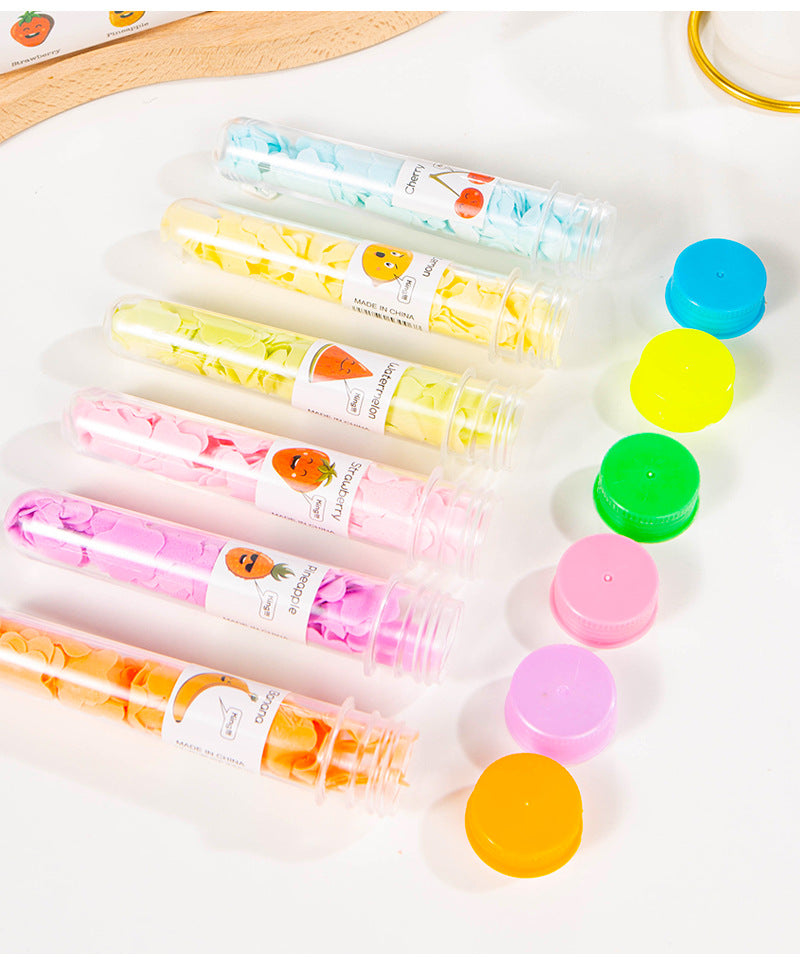 Outdoor Portable Hand Washing Travel Disposable Paper Soap Tablets Test Tube Soap Flower Soap Paper Bottle Flower Shape Soap Tablets