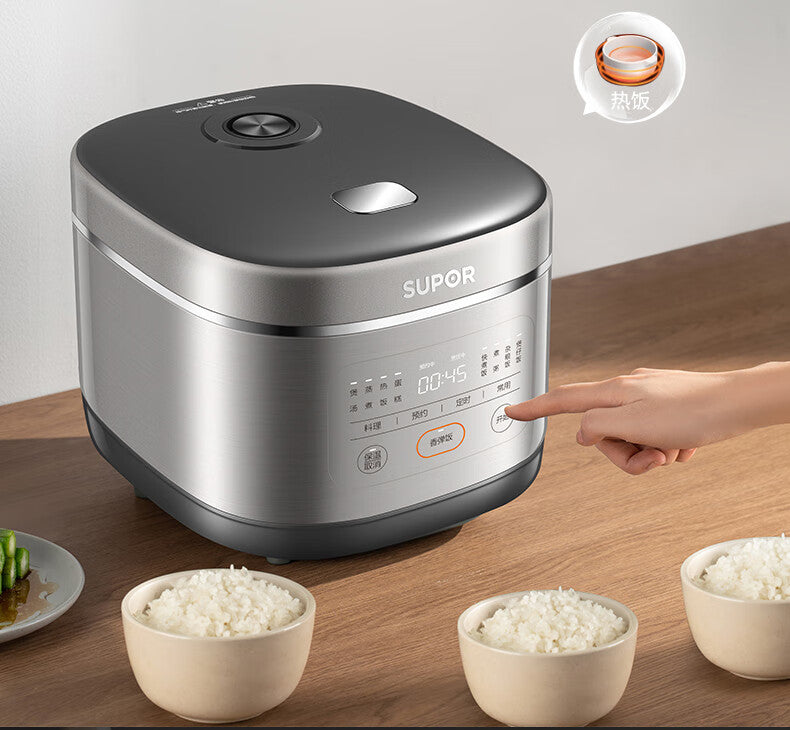 Supor Rice Cooker5L Large Capacity Household Intelligent Multi-Functional Rice Cooker Blue Diamond Thick Boiler50FC0054